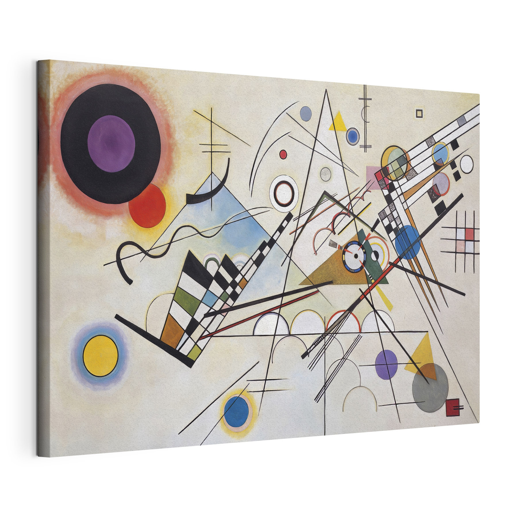 A painting of a variety of colors