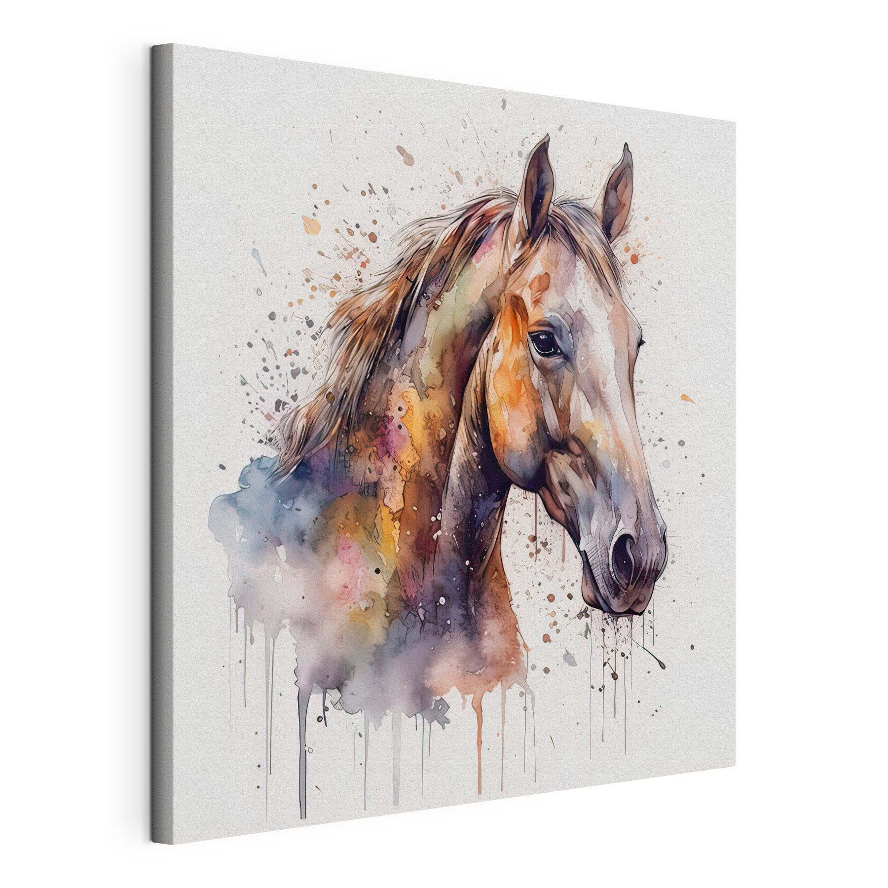 A painting of a horse