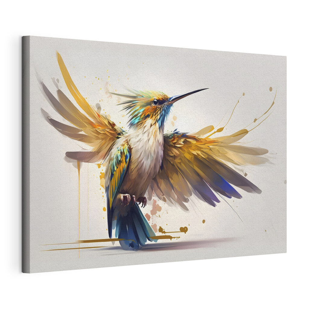 A bird with wings spread A bird with wings spread
