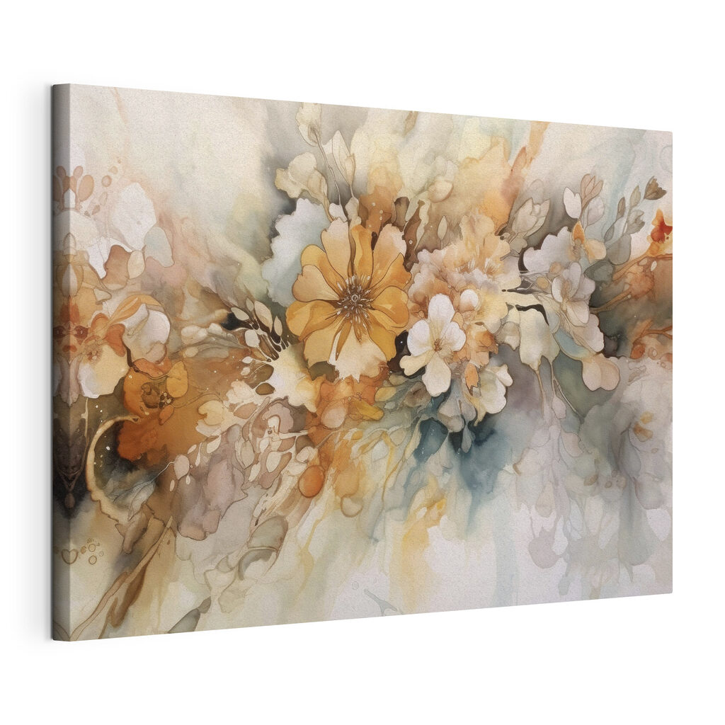 A painting of flowers A painting of flowers