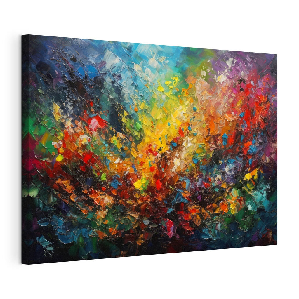 A colorful painting of many colors A colorful painting of many colors