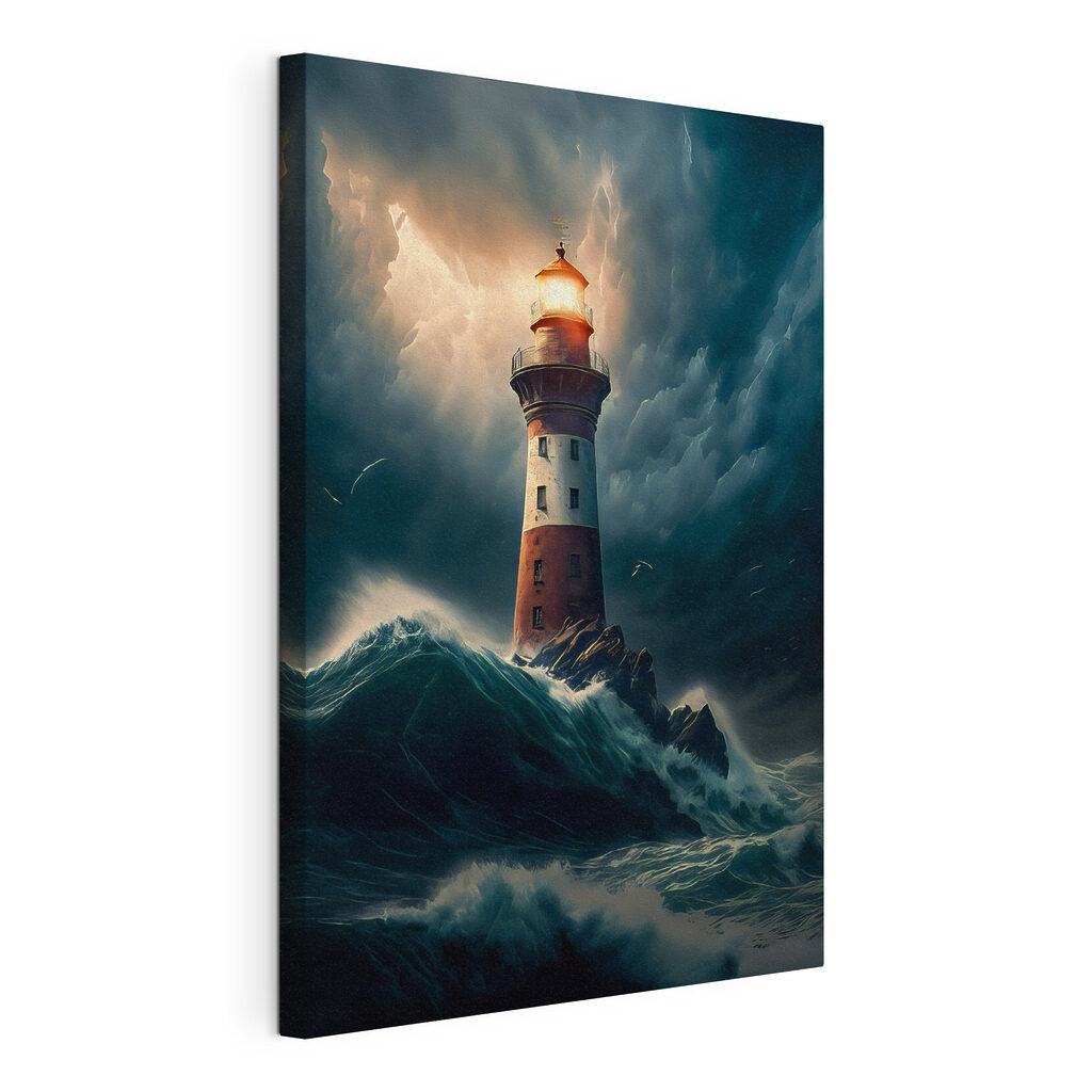 Lighthouse in the ocean