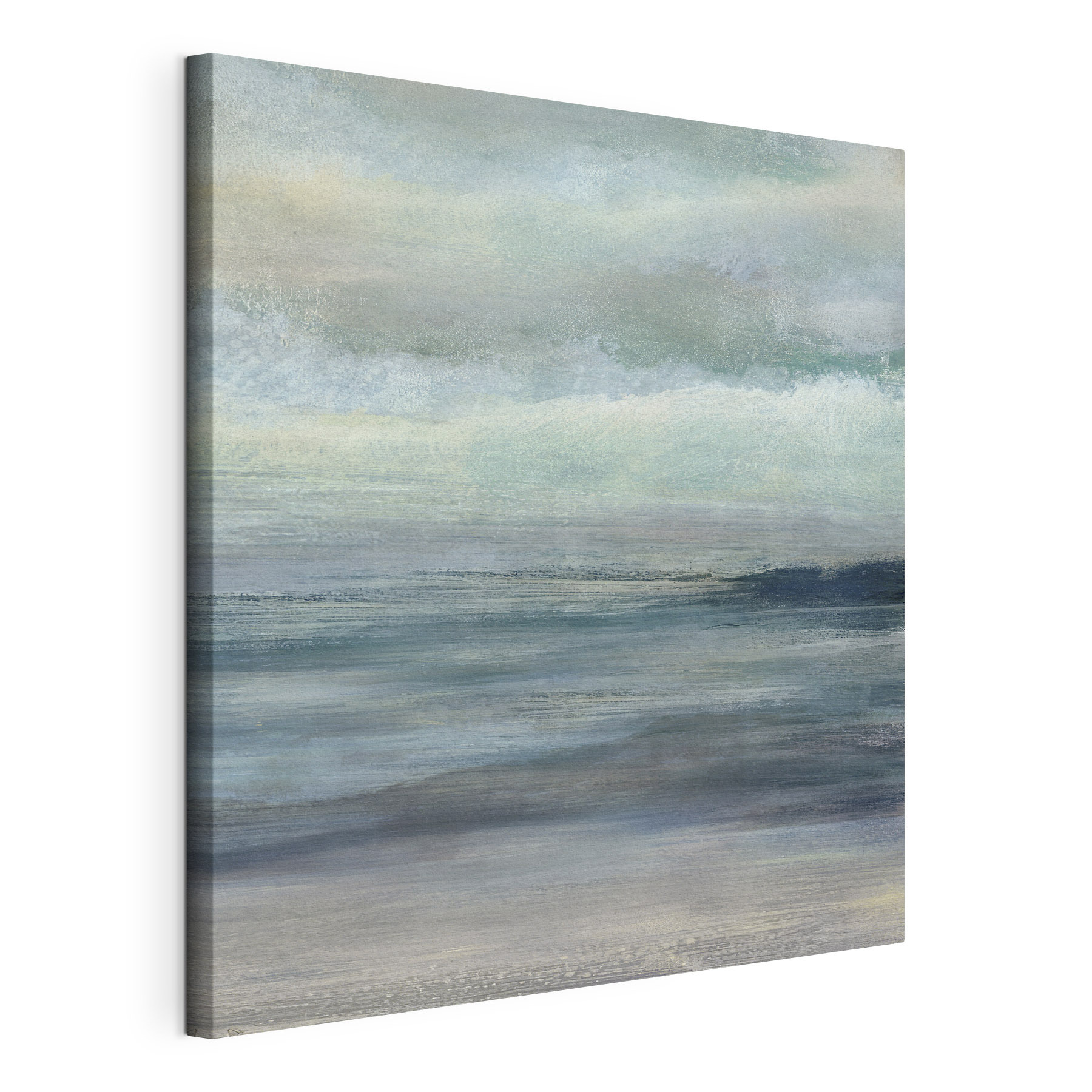 A painting of a beach