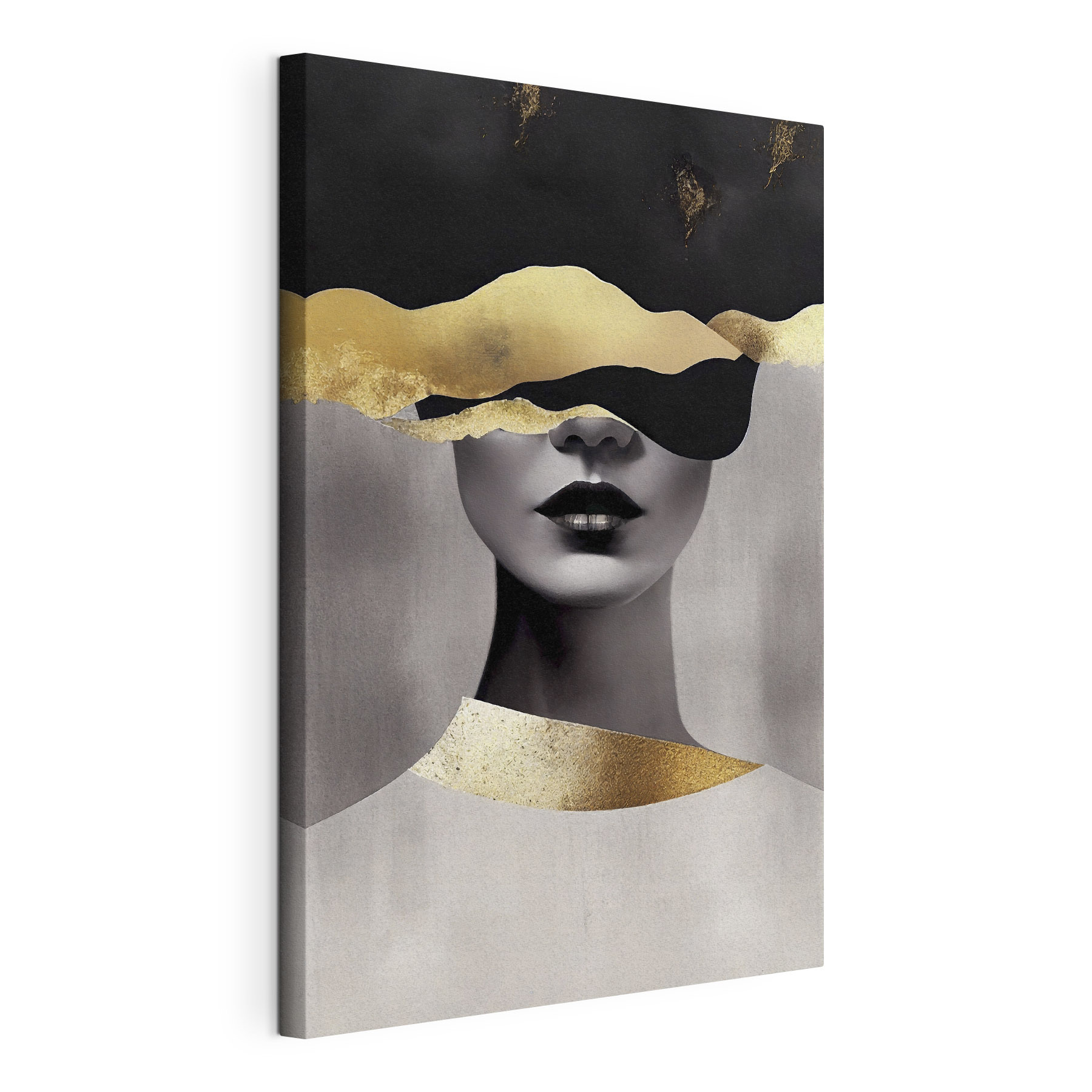 Mystical portrait with abstract highlights Mystical portrait with abstract highlights