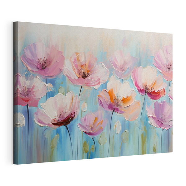 Tablouri Tablouri O pictură de flori roz (SKU: s37536)