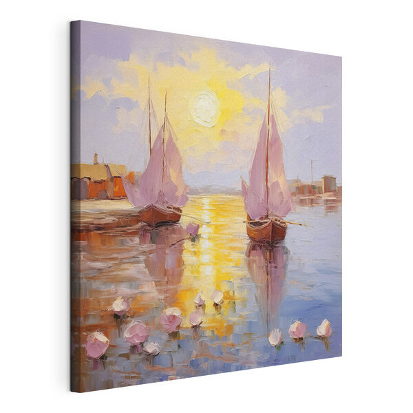 Tablouri Tablouri O pictură de bărci pe apă (SKU: s37881)