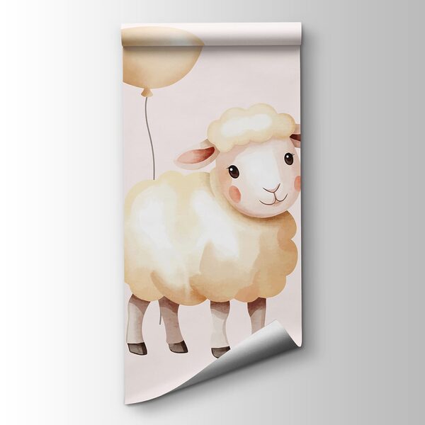 Pattern of sheep and balloons