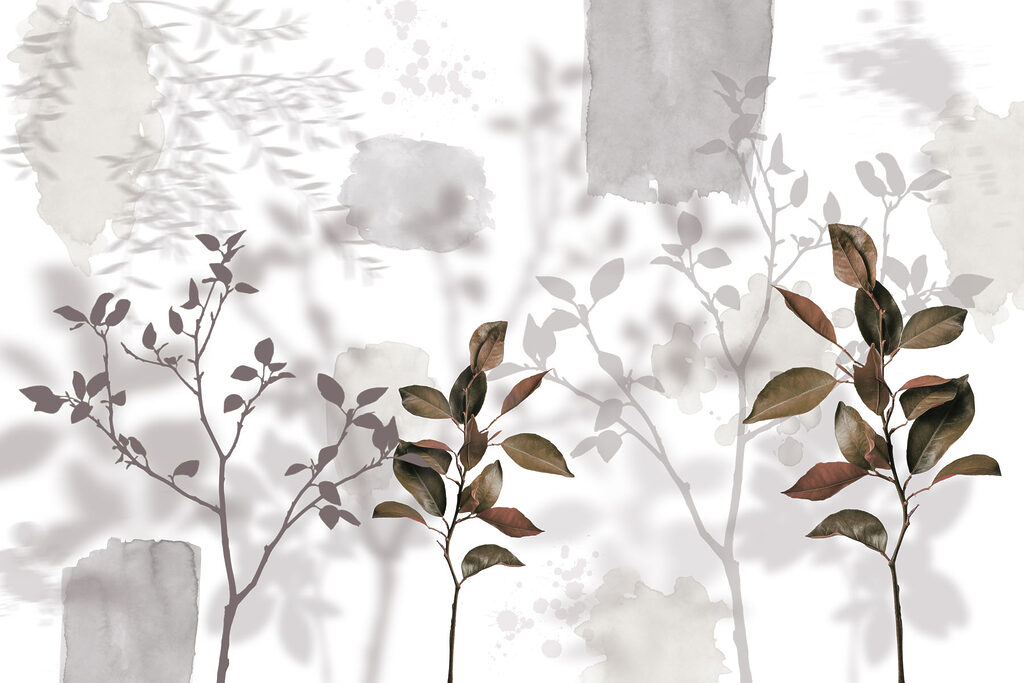 Group of leaves and branches