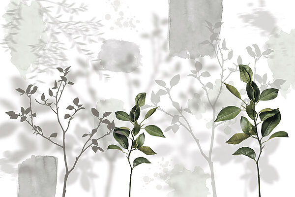 Group of leaves and branches