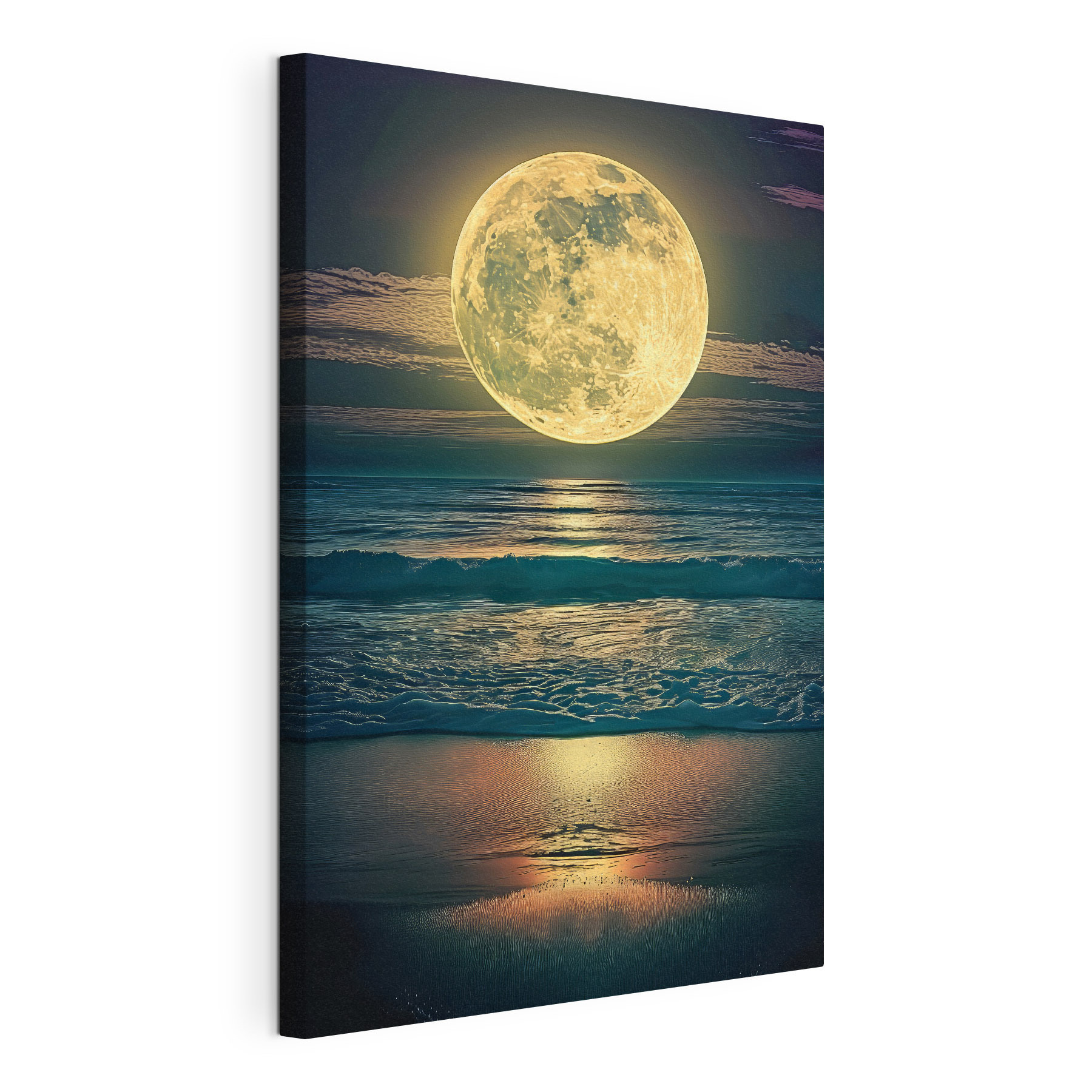 A moon over the ocean A moon over the ocean