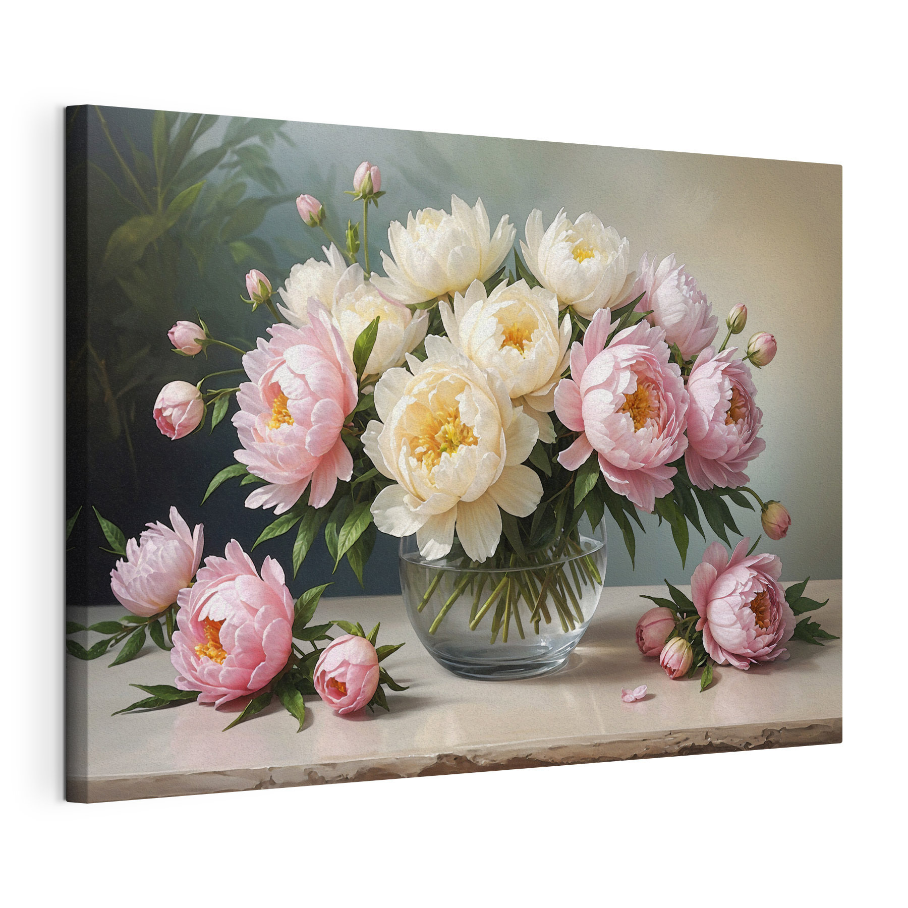 A vase of pink and white flowers A vase of pink and white flowers