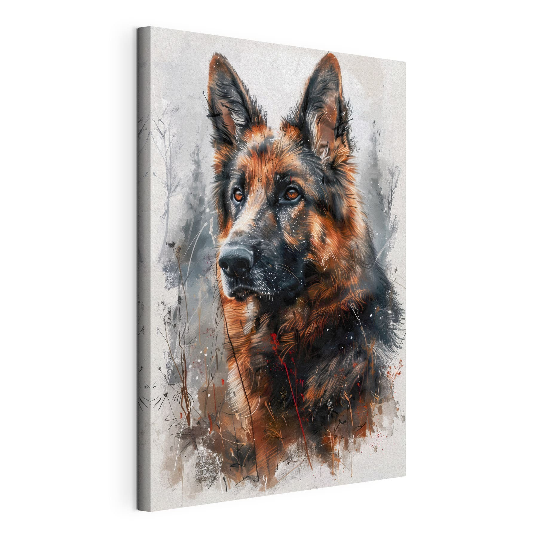 A painting of a dog A painting of a dog