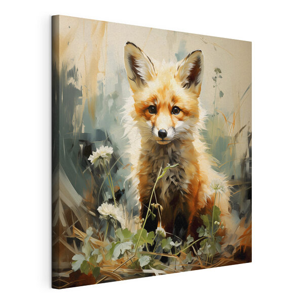 A fox sitting in grass A fox sitting in grass