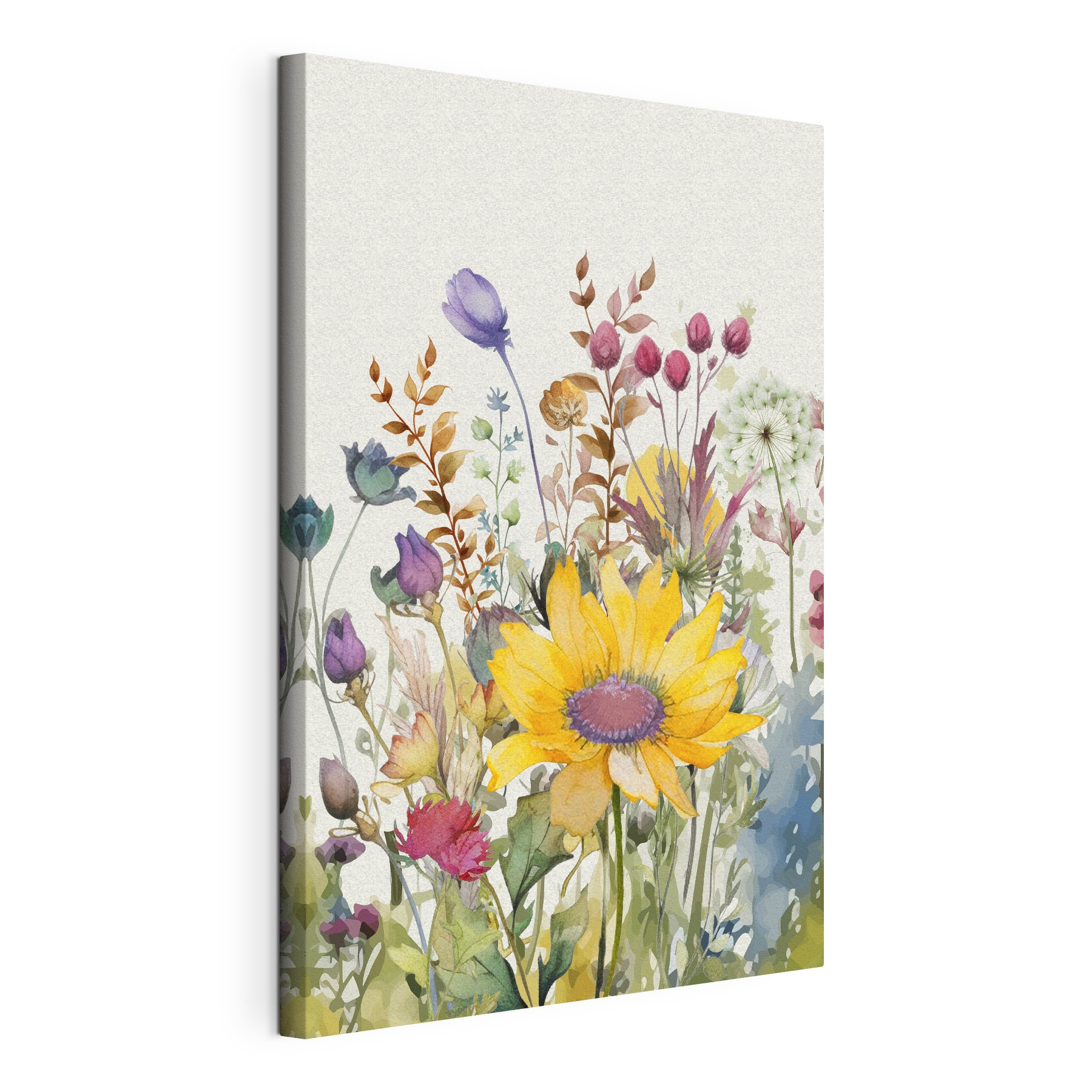 A watercolor painting of flowers