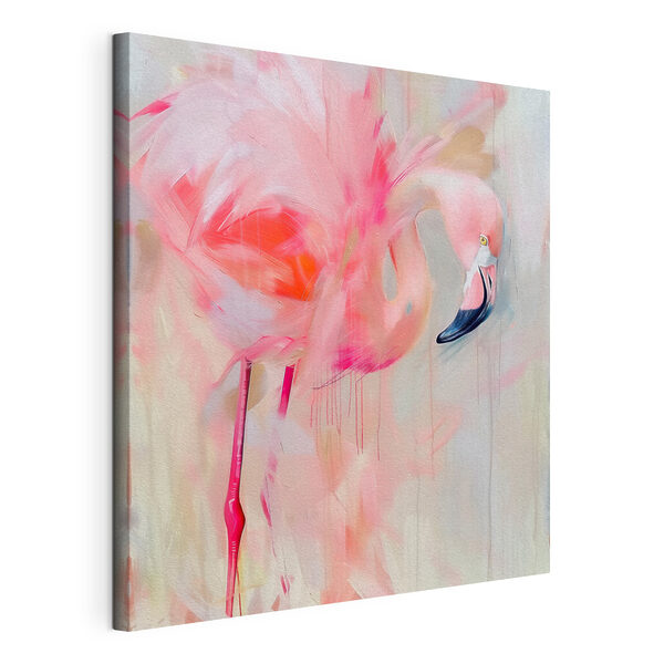 Tablouri Tablouri Flamingo roz cu picioare lungi (SKU: s39541)