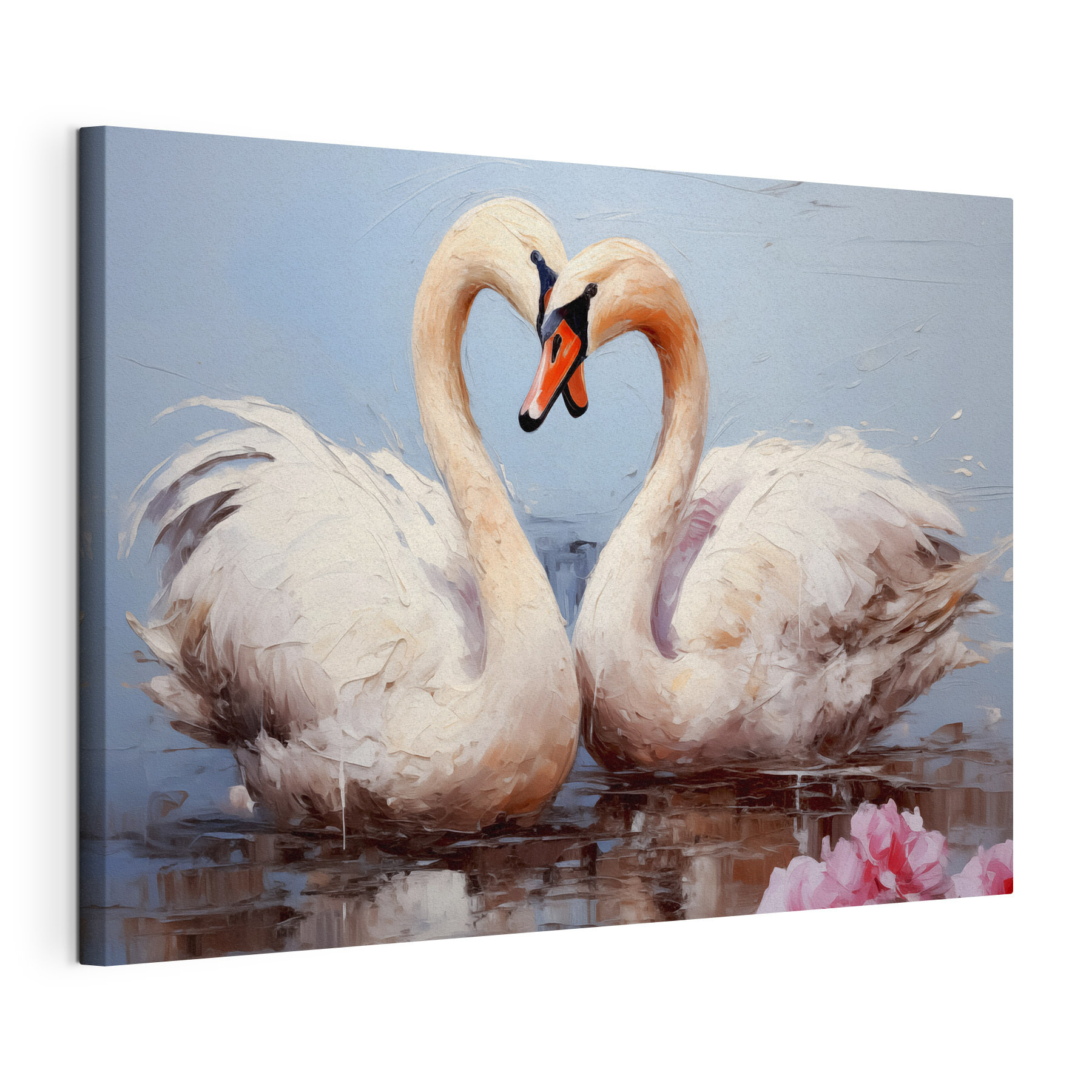 Two swans in the water Two swans in the water