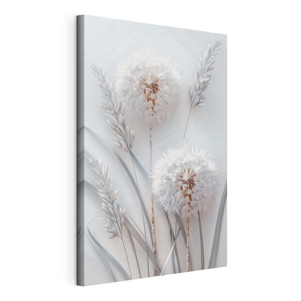 White flower with white leaves