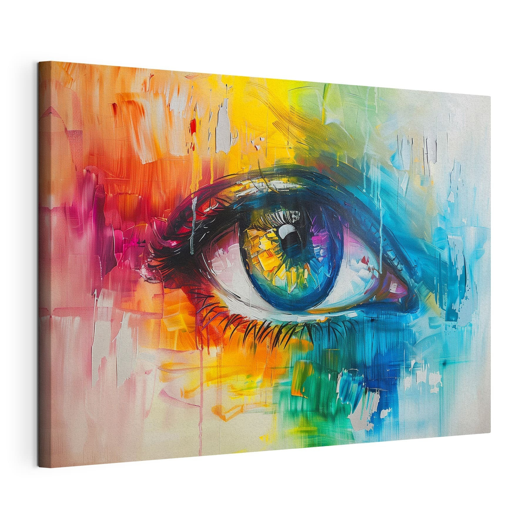 Colorful painting of an eye Colorful painting of an eye