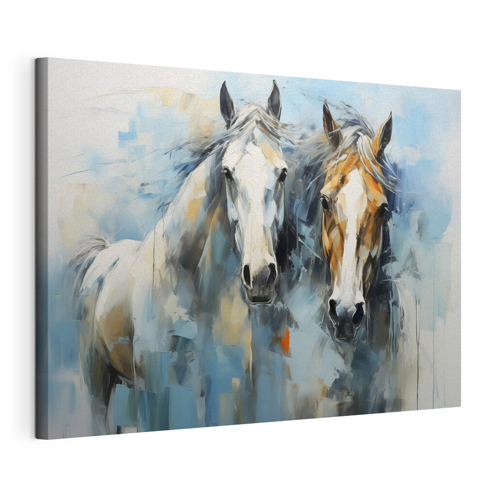 Painting of two horses