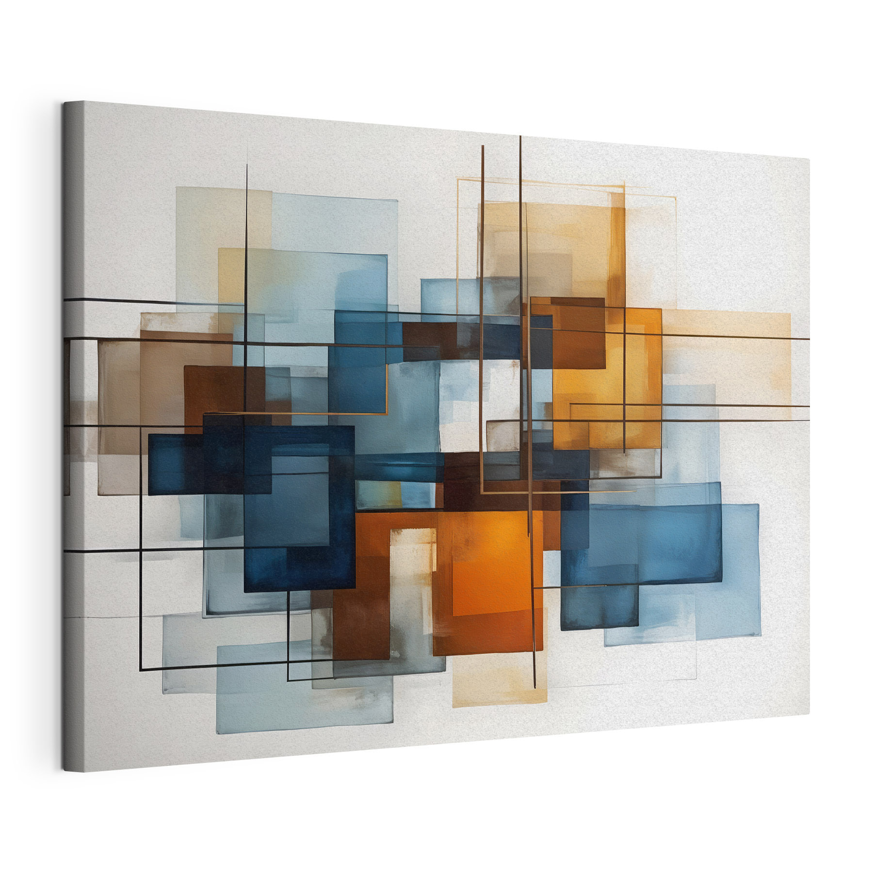 Painting of squares and lines Painting of squares and lines