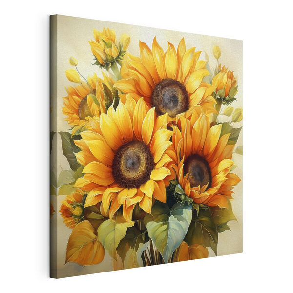 Tablouri Buchet de floarea soarelui galbenă