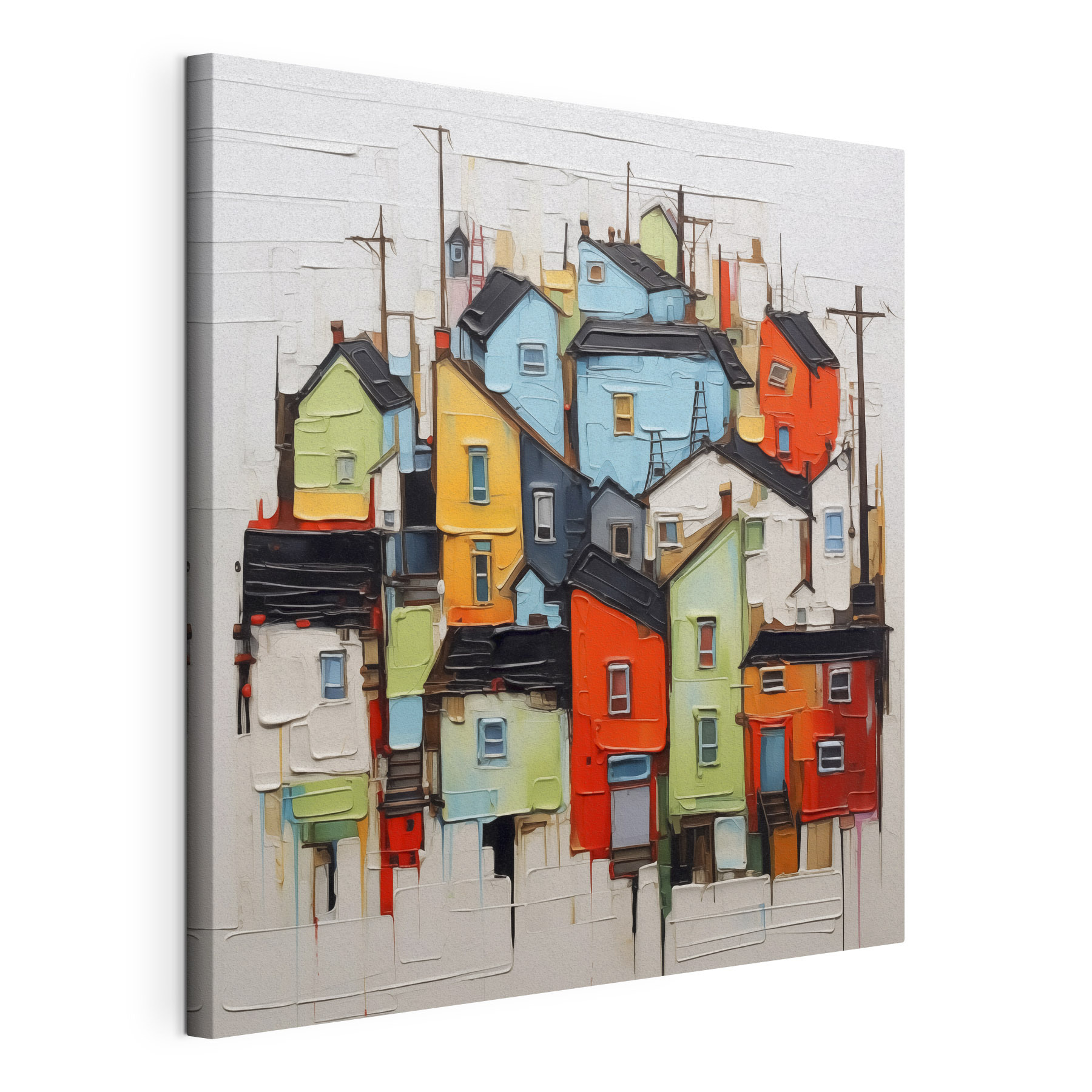 Painting of a city