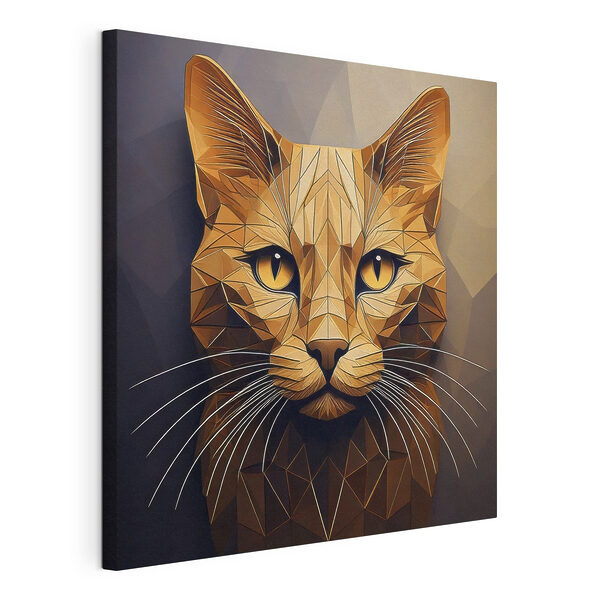 Tablouri Tablouri Pisică cu un design low poly (SKU: s41409)