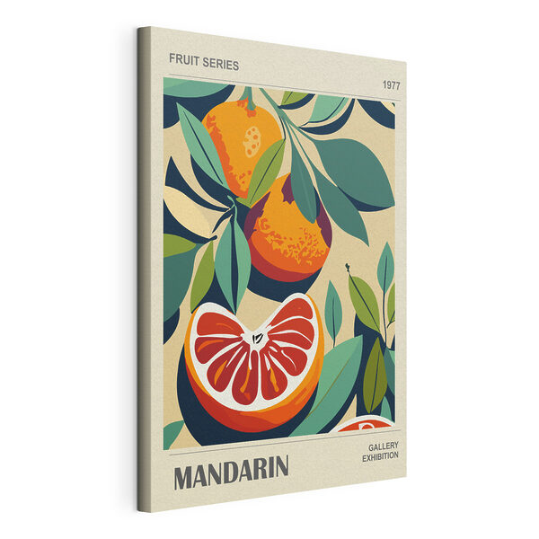 Tablouri Tablouri Un poster de portocale și frunze (SKU: s36632)