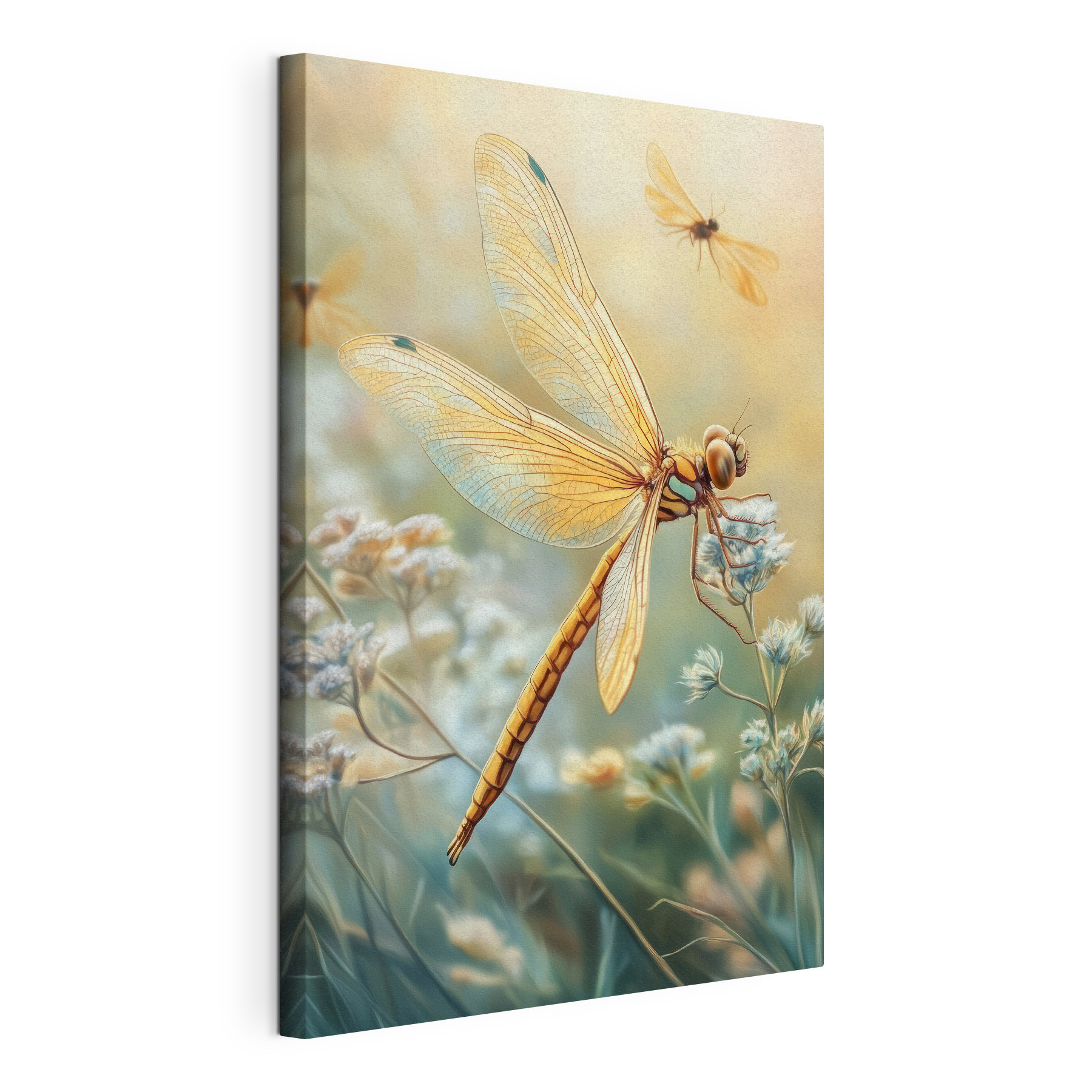 Dragonfly on a flower
