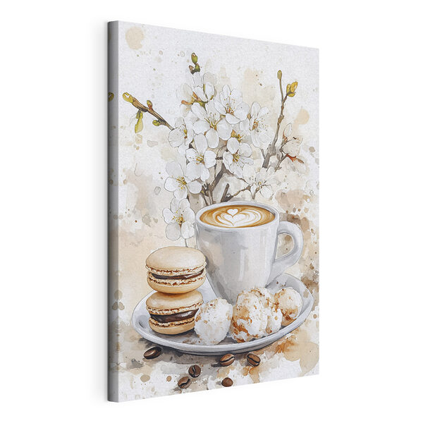 Tablouri Ceașcă de cafea și prăjituri