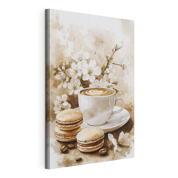 Tablouri Ceașcă de cafea și macaroane