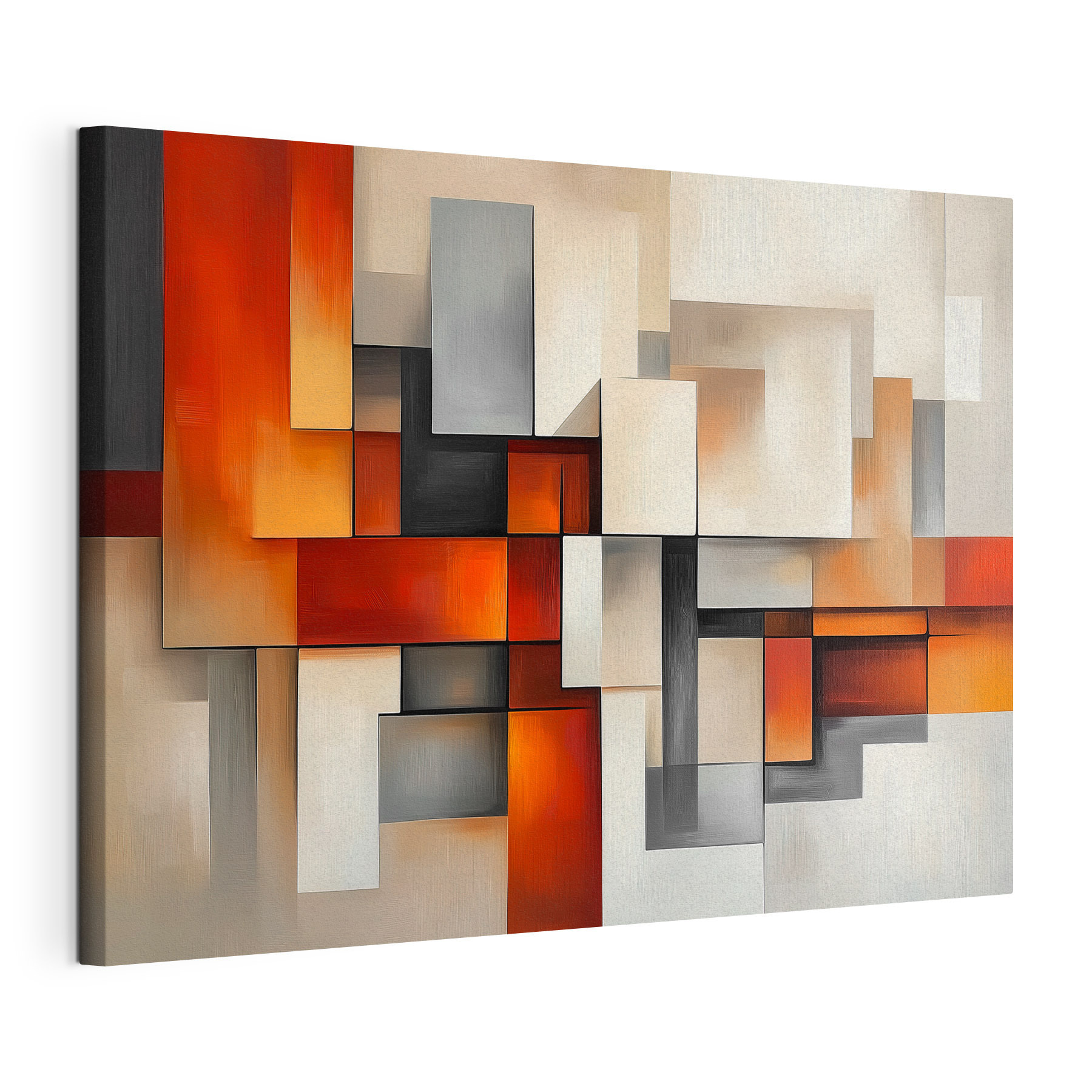 Colorful art piece of squares Colorful art piece of squares