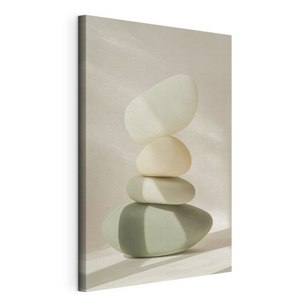Stack of rocks on a table Stack of rocks on a table
