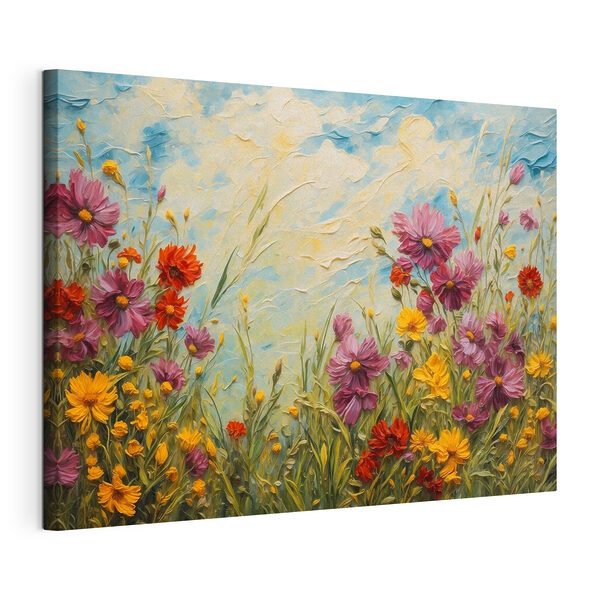 Tablouri Pictura de flori și iarbă