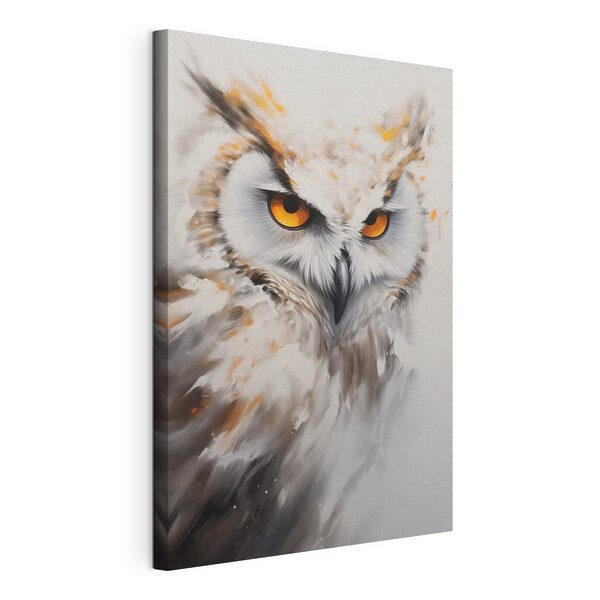 Tablouri Tablouri O bufniță cu ochi galbeni (SKU: s43283)