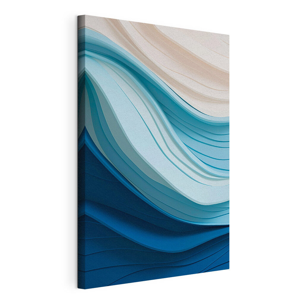 Blue and white wavy lines Blue and white wavy lines