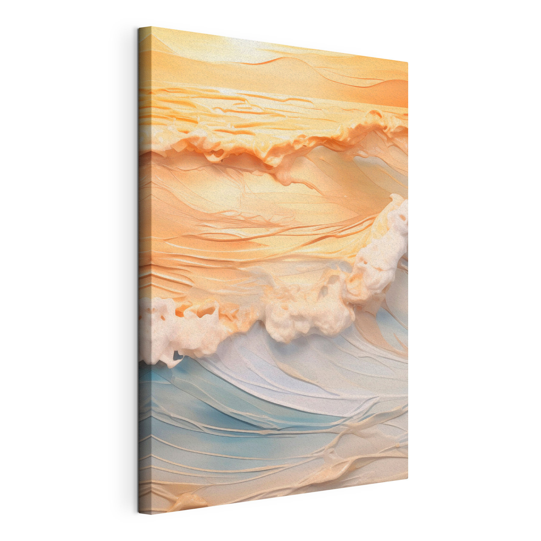 Gentle waves caressed by soft hues