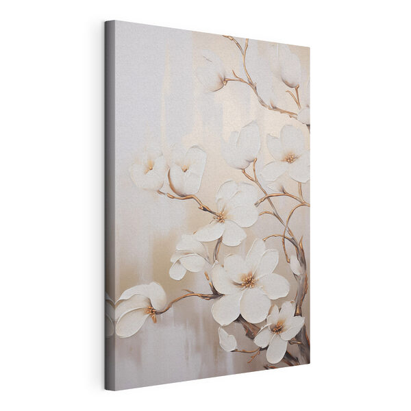 Tablouri Tablouri Pictura de flori albe (SKU: s43560)