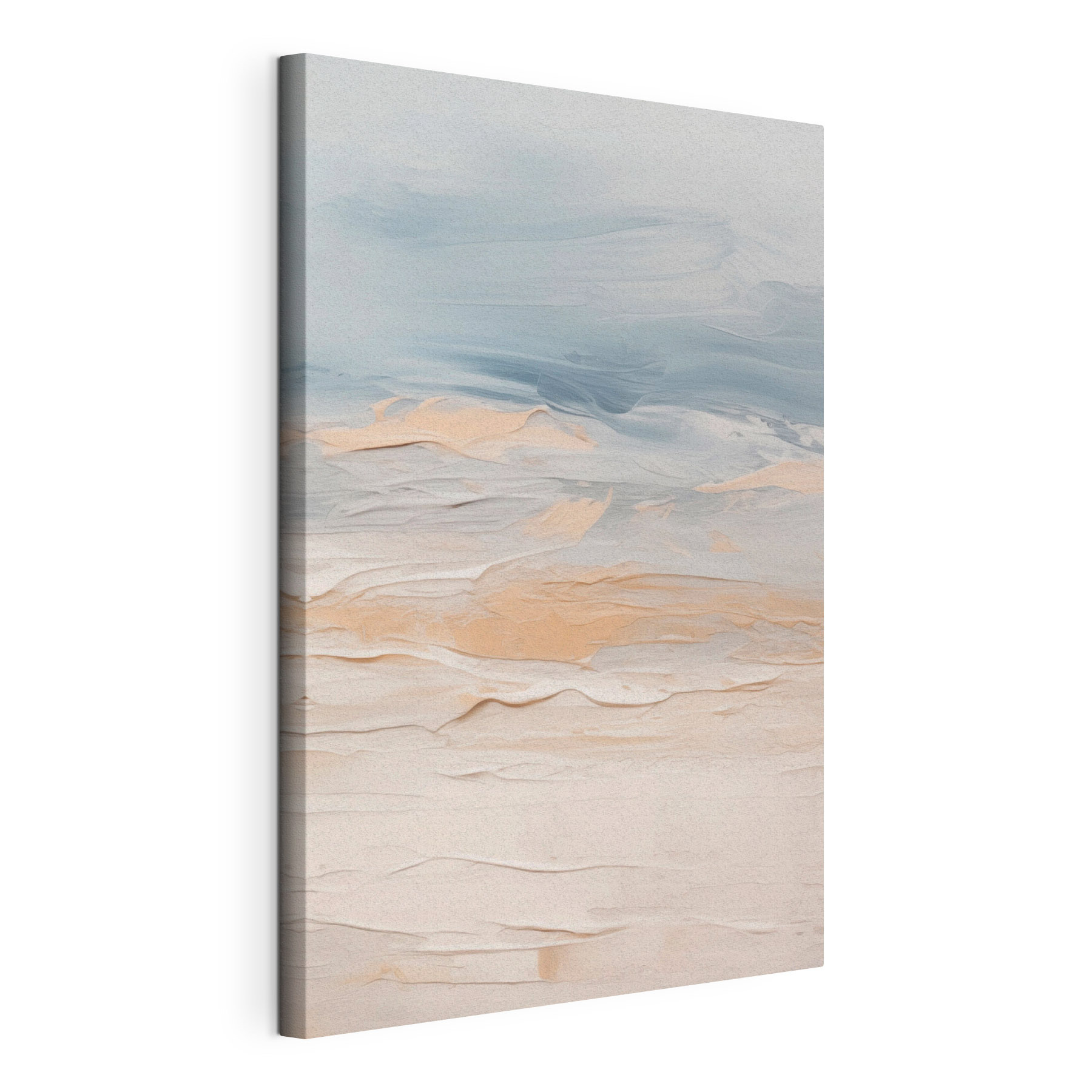 Abstract waves in soft pastel hues