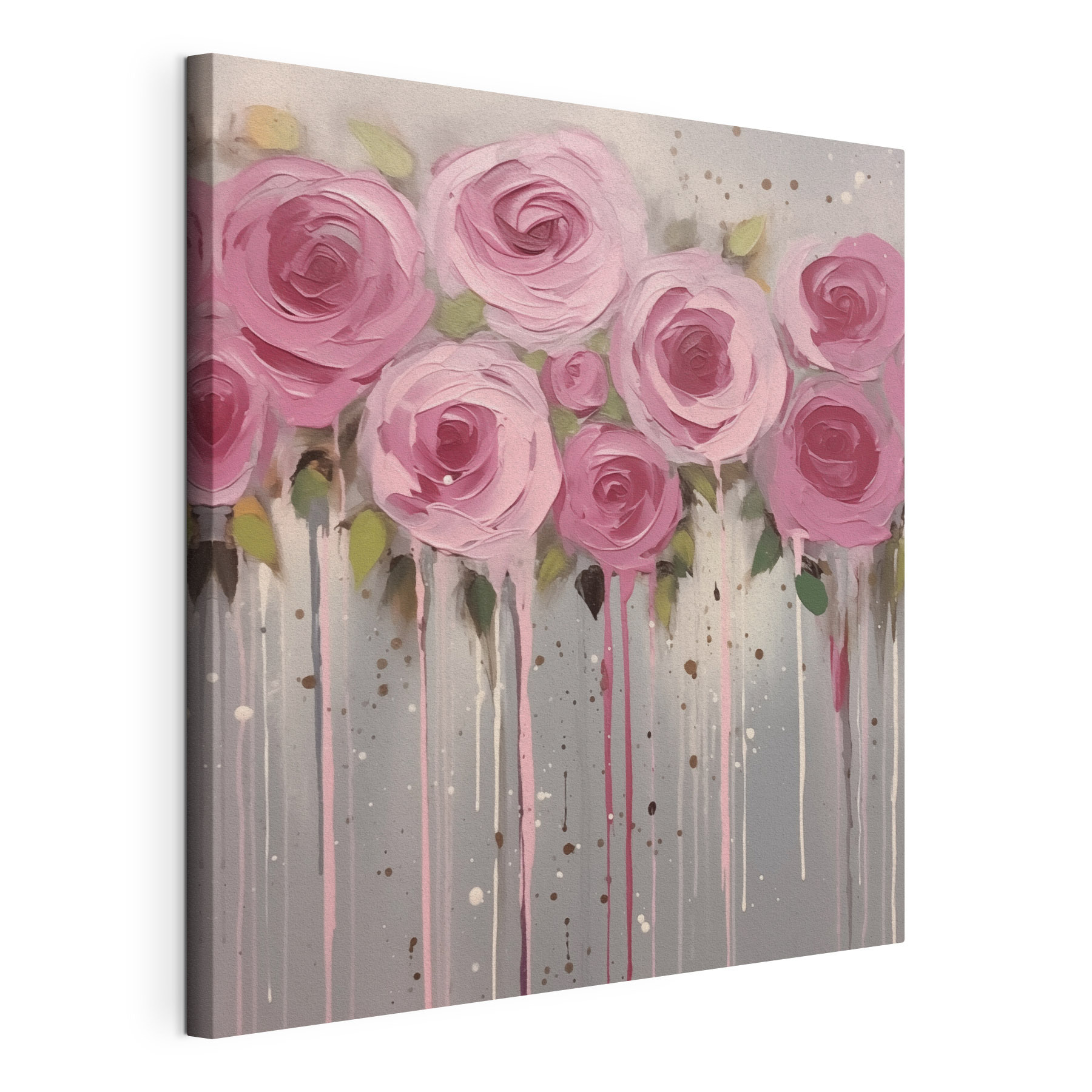 Painting of pink flowers Painting of pink flowers