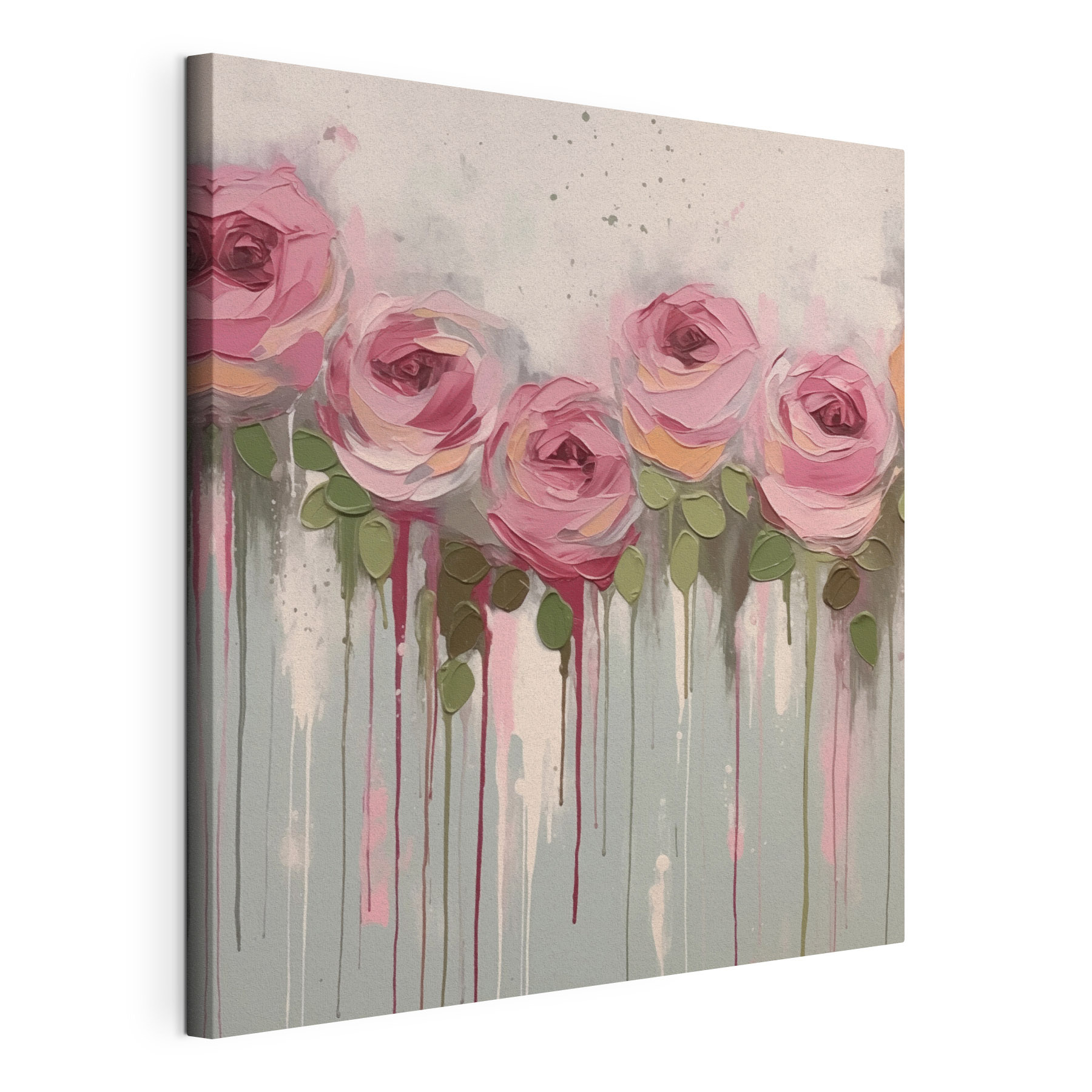 Painting of pink roses