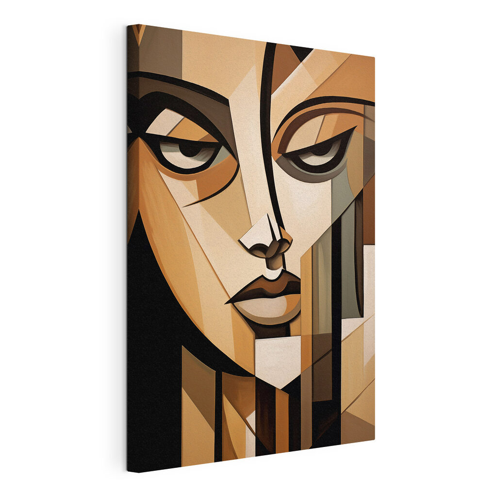 Painting of a woman's face Painting of a woman's face