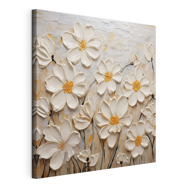 Tablouri Tablouri Pictura de flori albe (SKU: s43899)