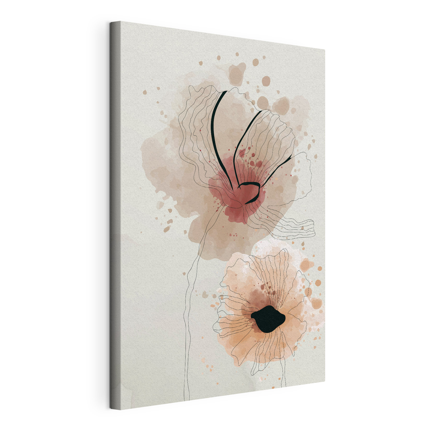 Soft blooms in gentle watercolor hues