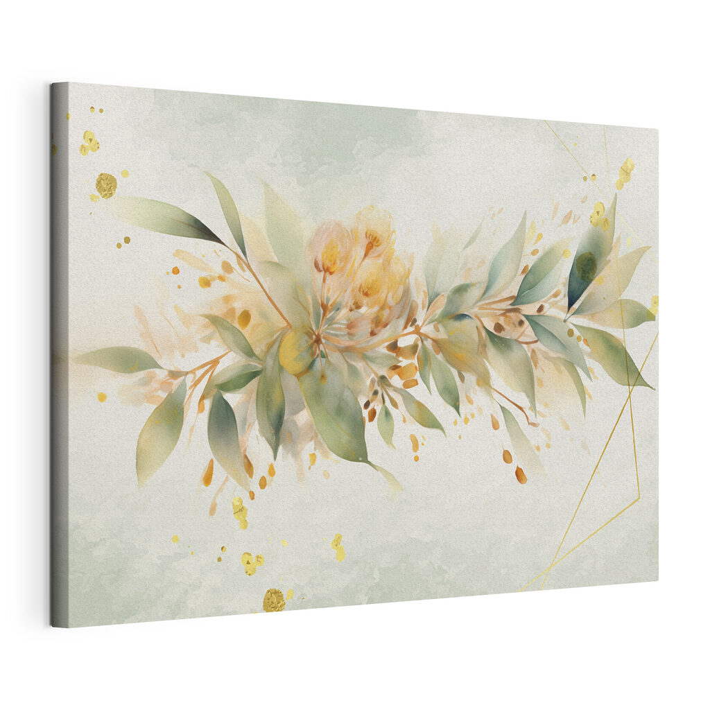 A painting of a flower
