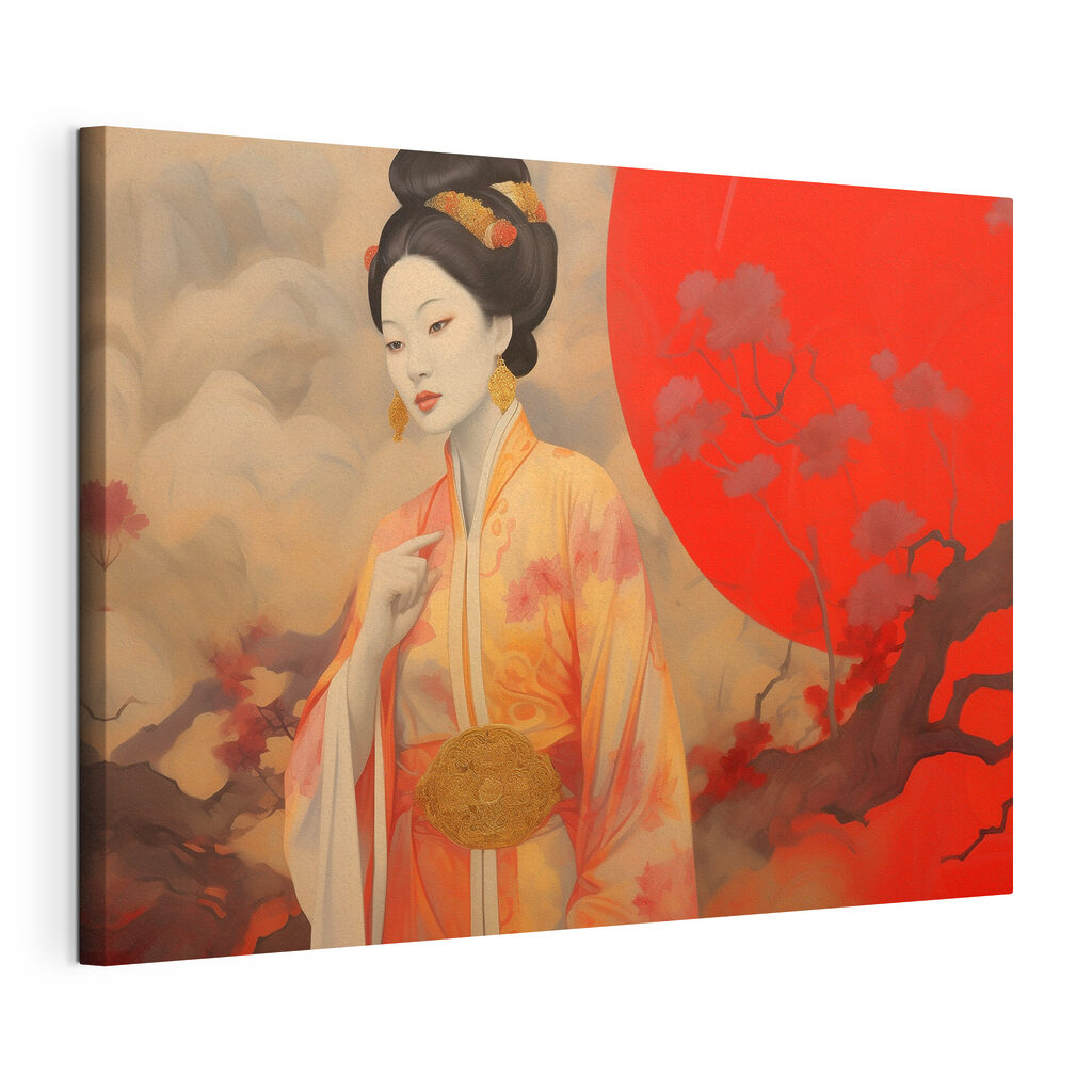 A woman in a kimono