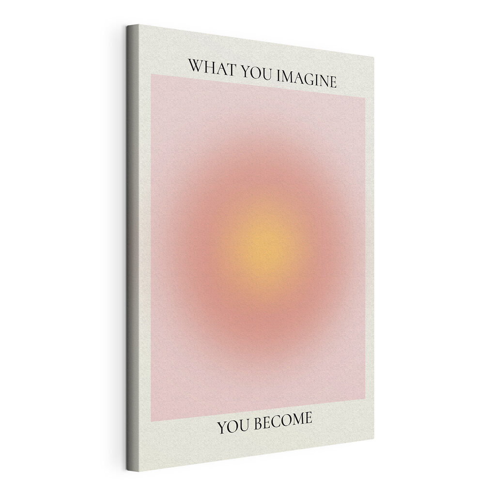 A pink and yellow circle