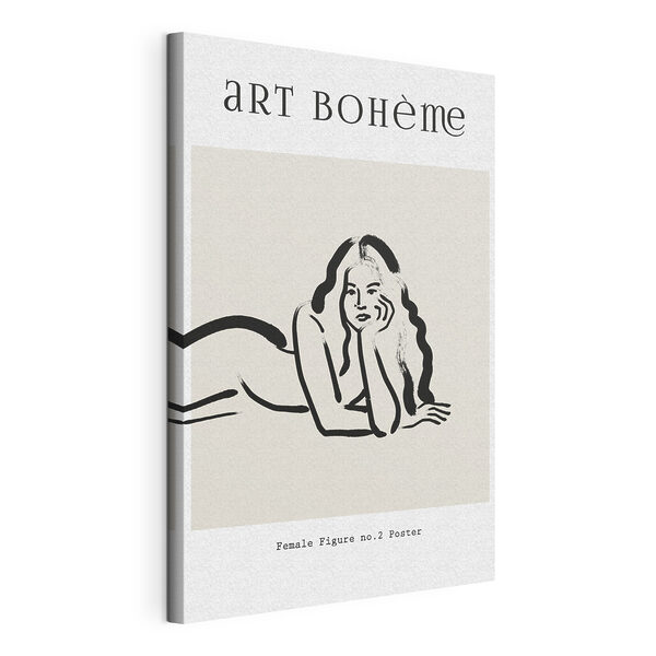 Desenul unei femei culcate pe burtă Tablouri Desenul unei femei culcate pe burtă
