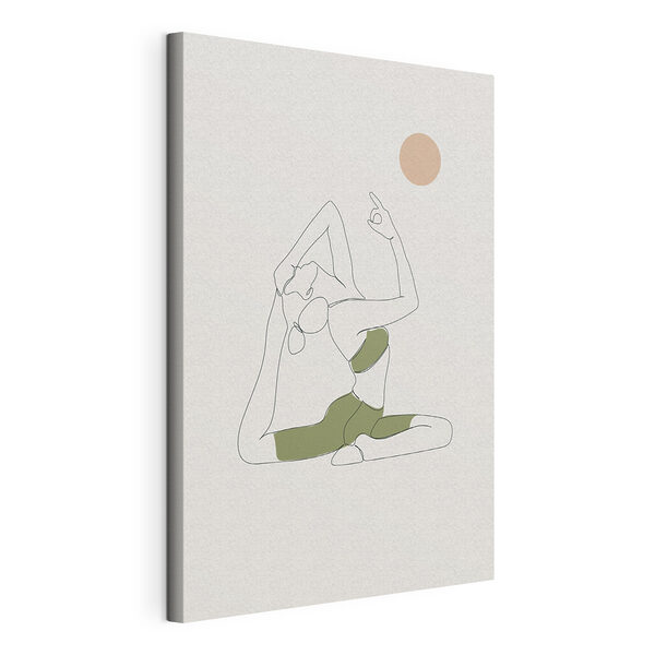 O femeie care face yoga Tablouri O femeie care face yoga