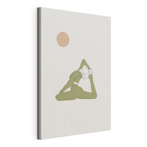 O femeie care face yoga Tablouri O femeie care face yoga